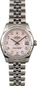 Rolex Datejust 178274 Pink Mother of Pearl with Diamonds