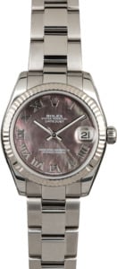 Rolex Datejust 178274 Black MOP Roman Dial