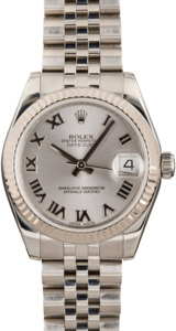 Pre Owned Rolex Datejust 178274 Silver Roman Dial