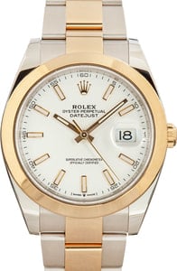 Rolex Datejust 41 Ref 126303 White Chromalight Dial