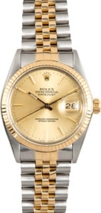 Rolex Datejust Champagne Dial 16013 Two-Tone