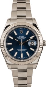Pre-Owned Rolex Datejust 116334 Blue Dial