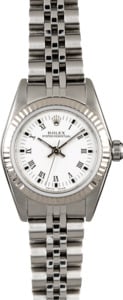 Rolex Ladies Oyster Perpetual 76094 White Roman