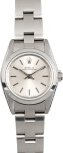 Rolex Ladies Oyster Perpetual 76080 Silver