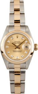 Rolex Two Tone Diamond Dial Datejust 79173