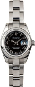 Rolex Lady-Datejust 179160 Black Roman