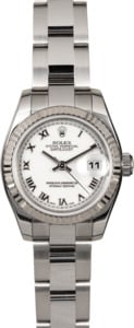 Women's Rolex Datejust 179174 White Roman