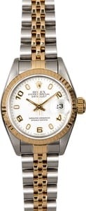 Rolex Ladies Datejust 69173 White Arabic Dial