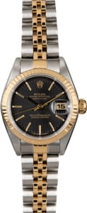 Rolex Ladies Datejust 79173 Black Tapestry Dial