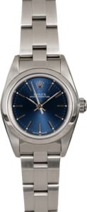 Rolex Ladies Oyster Perpetual 76080 Blue Index Dial