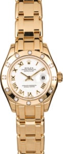 Rolex Lady Pearlmaster 80318 Diamond Bezel