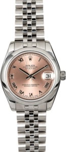 Mid-Size Rolex Datejust 178240 Pink Roman Dial