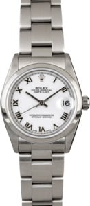 Rolex 31MM Datejust 78240 White Roman