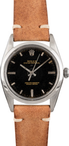 Vintage Rolex Oyster Perpetual 1018 Aged Black Dial