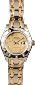 Rolex Ladies Pearlmaster 80319 Diamond Bezel