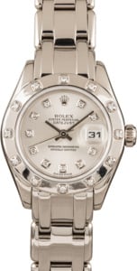 White Gold Rolex Pearlmaster 80319