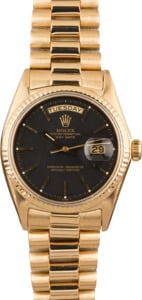 Pre Owned Rolex President 1803 Black Dial