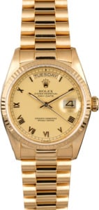 Rolex President 18038 Champagne Roman