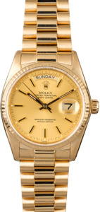 Rolex President 18038 Champagne Dial 36MM Day-Date