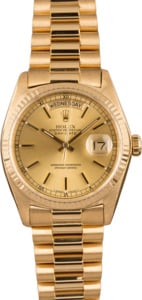 Pre-Owned Rolex 18038 President 18k Yellow Gold T