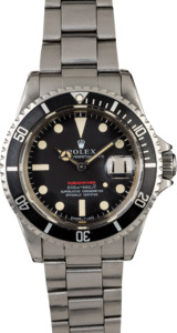 Vintage 1969 Rolex Red Submariner 1680