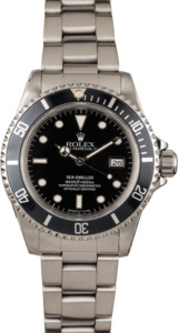 Pre Owned Men's Rolex Sea-Dweller 16600 Black Dial