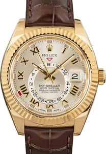 Rolex Sky-Dweller 326138 Silver Roman Dial