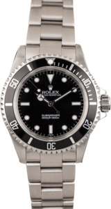 PreOwned Rolex Submariner 14060 Black Timing Bezel