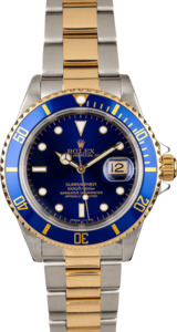 Rolex Submariner 16613 Blue Two Tone Men's Watch