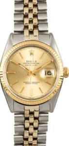 Rolex Two-Tone Datejust 16013 Champagne