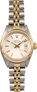 Rolex Vintage Ladies Date 6917 Silver Dial