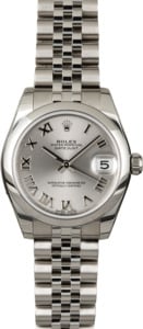 Midsize Rolex Datejust Model 178240 Silver Dial