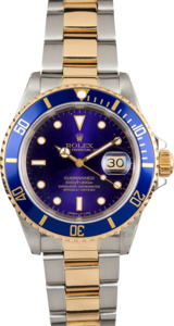 Two-Tone Rolex Blue Submariner 16613