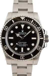 Pre-Owned Rolex Submariner 114060 Stainless Steel