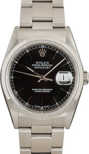 Pre-Owned Rolex Datejust 16200 Black Dial