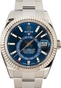 Pre-Owned Rolex Sky-Dweller 326934 Blue Luminous Dial