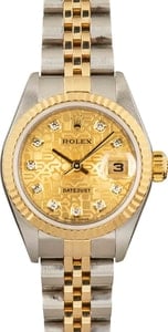 Lady Rolex Datejust 79173 Champagne Jubilee Diamond Dial