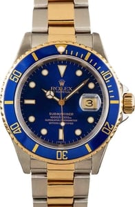 Two Tone Submariner 16613 Blue