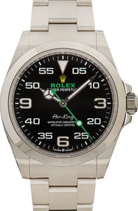 Rolex Air-King 126900 Stainless Steel Black Dial