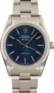 Rolex Air-King 14000 Blue Dial