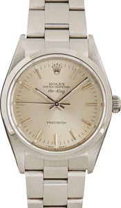 Rolex Air King 14000 Silver Dial