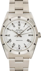 Pre-Owned Rolex Air-King 14010 White Roman Dial