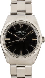 Pre-Owned Rolex Air-King 5500 Black Dial