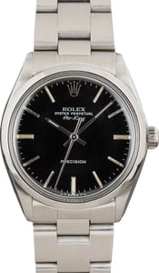 Used Rolex Air-King 5500 Black Dial