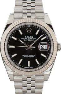 Pre-Owned Rolex Datejust 41 126334 Black Dial