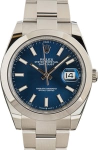 Pre-Owned Rolex Datejust 41 Ref 126300 Blue Dial