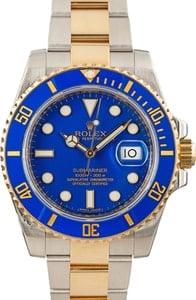 Rolex Submariner Ref 116613 Matte Blue Dial