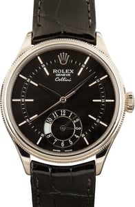 Pre-owned Rolex Cellini 50529 Black Dial