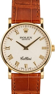 Pre-owned Rolex Cellini 5115 18k Yellow Gold