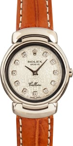 Ladies Rolex Cellini 6621 18k White Gold